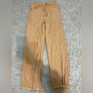 Zara high waisted orange pants